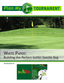 Building the Perfect Golfer Goodie Bag