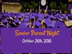 Senior Parent Night - Salinas Union High School District