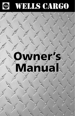 Owner`s Manual Owner`s Manual