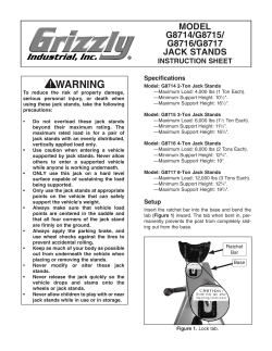 model g8714/g8715/ g8716/g8717 jack stands