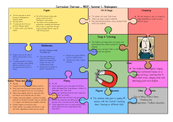 Curriculum Overview &ndash; RB2P- Summer 1