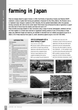 farming in Japan - The Japan Society
