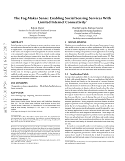The Fog Makes Sense: Enabling Social Sensing