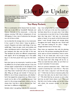 Elder Law Update - Clinkscales Elder Law Practice, PA