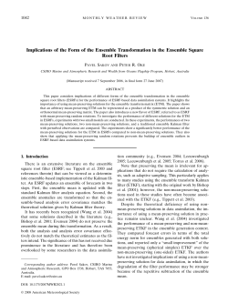 Implications of the Form of the Ensemble Transformation in the