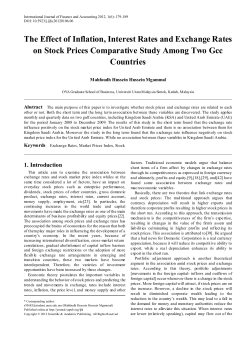 The Effect of Inflation, Interest Rates and Exchange Rates