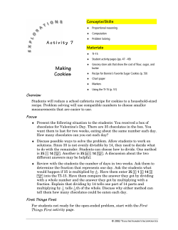 Making Cookies - TI Education