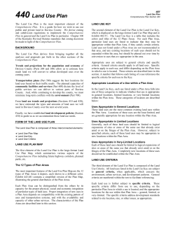 The Land Use Plan is the most important element of the