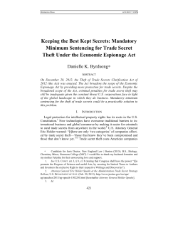 Keeping the Best Kept Secrets: Mandatory Minimum