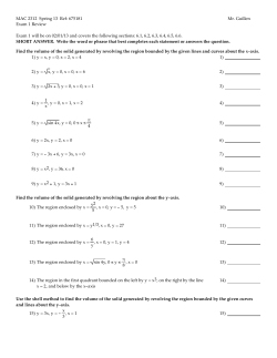 Exam 1 Review - MDC Faculty Web Pages