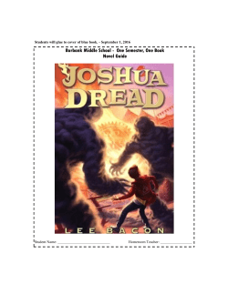 Burbank Middle School - One Semester, One Book