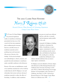 HarryF. Ridgway,Ph.D. - National Water Research Institute