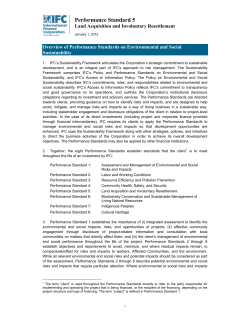 Land Acquisition and Involuntary Resettlement