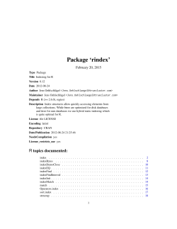 Package `rindex`