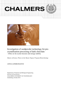 Investigation of seedpowder technology for pre