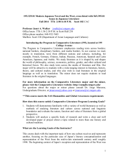 pdf Syllabus - Rutgers Comp Lit