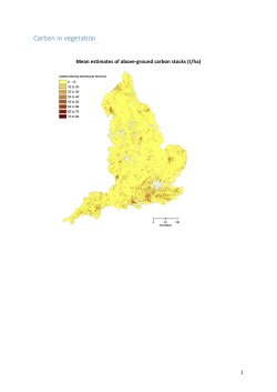 Carbon in vegetation - CEH Environmental Information Platform