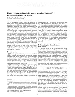 Elastic dynamics and tidal migration of grounding lines modify