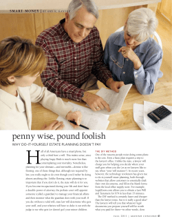 penny wise, pound foolish