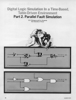 Digital Logic Simulation in a Time-Based, Table