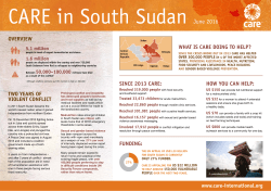CARE in South Sudan
