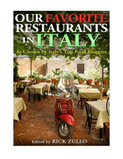 Our Favorite Restaurants in Italy