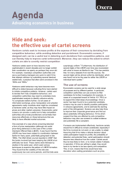 Cartel screens