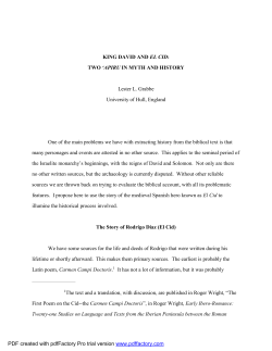 Lester Grabbe-KING DAVID AND EL CID