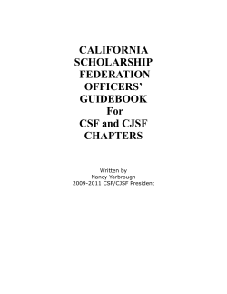 Officers - California Scholarship Federation