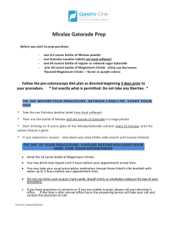 Miralax Gatorade Prep