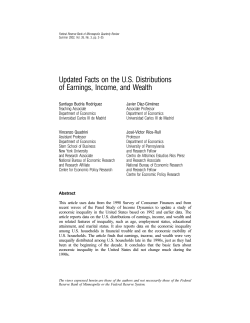 Updated Facts on the U.S. Distributions of Earnings, Income, and