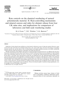 Rate controls on the chemical weathering of natural polymineralic