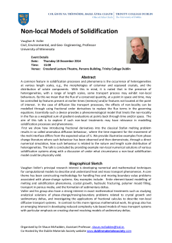 Non-local Models of Solidification