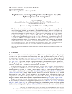 Explicit volume-preserving splitting methods for