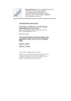 The potential impact of intermarriage on the population decline of