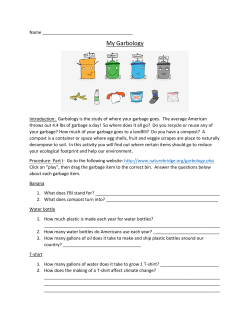 Garbagology Activity