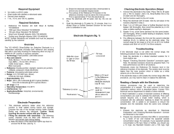 YSI TruLine Silver/Sulfide ISE Manual