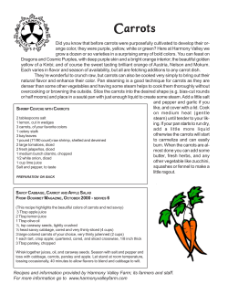 Carrots - Harmony Valley Farm