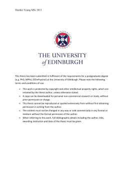 Young MSc 2013 - Edinburgh Research Archive