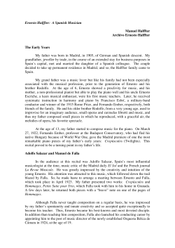 Ernesto Halffter: A Spanish Musician Manuel Halffter Archivo