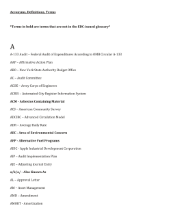 The Dark Arts of RM - Records Management Glossary of Acronyms