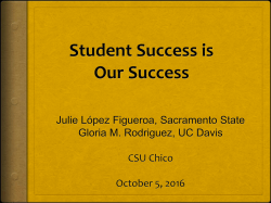 Student Success is Our Success