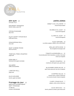 fromage du jour 12 dim sum 12 petite plates l`automne