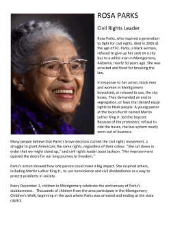 Rosa Parks &ndash; Black History Month