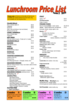 lunchroom 2014 term 2 - Waitakere Primary School