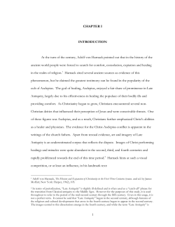 1 CHAPTER I INTRODUCTION At the turn of the century, Adolf von
