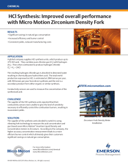HCl Synthesis: Improved overall performance with Micro