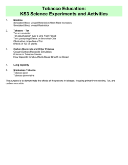 Tobacco Education - Lincolnshire County Council