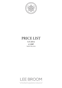 price list