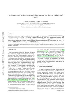 Activation cross sections of proton induced nuclear reactions on